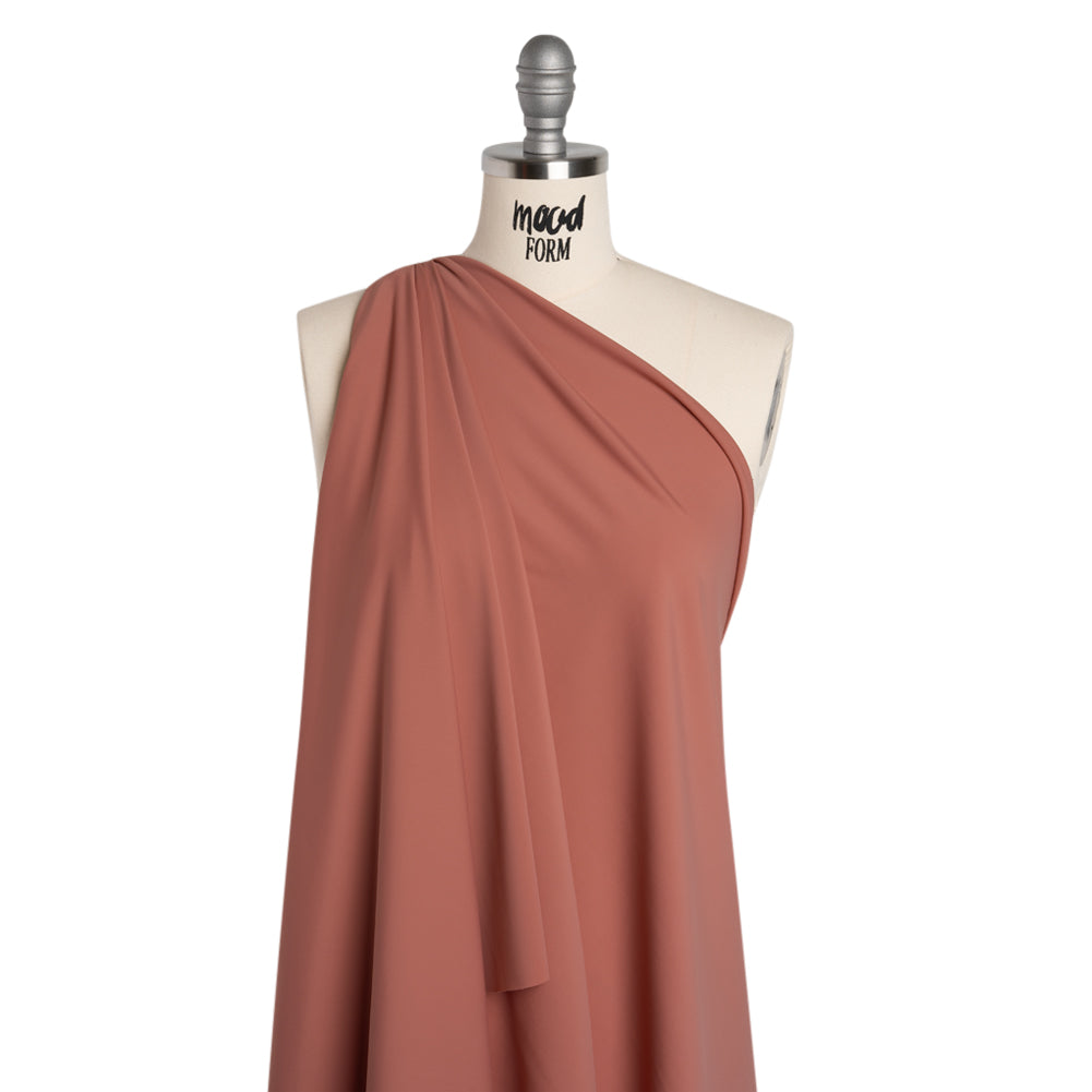 Stretch Nylon Swimwear Tricot - Dusty Rose - Designer Deadstock Stretch Nylon Swimwear Tricot - Dusty Rose - Designer Deadstock