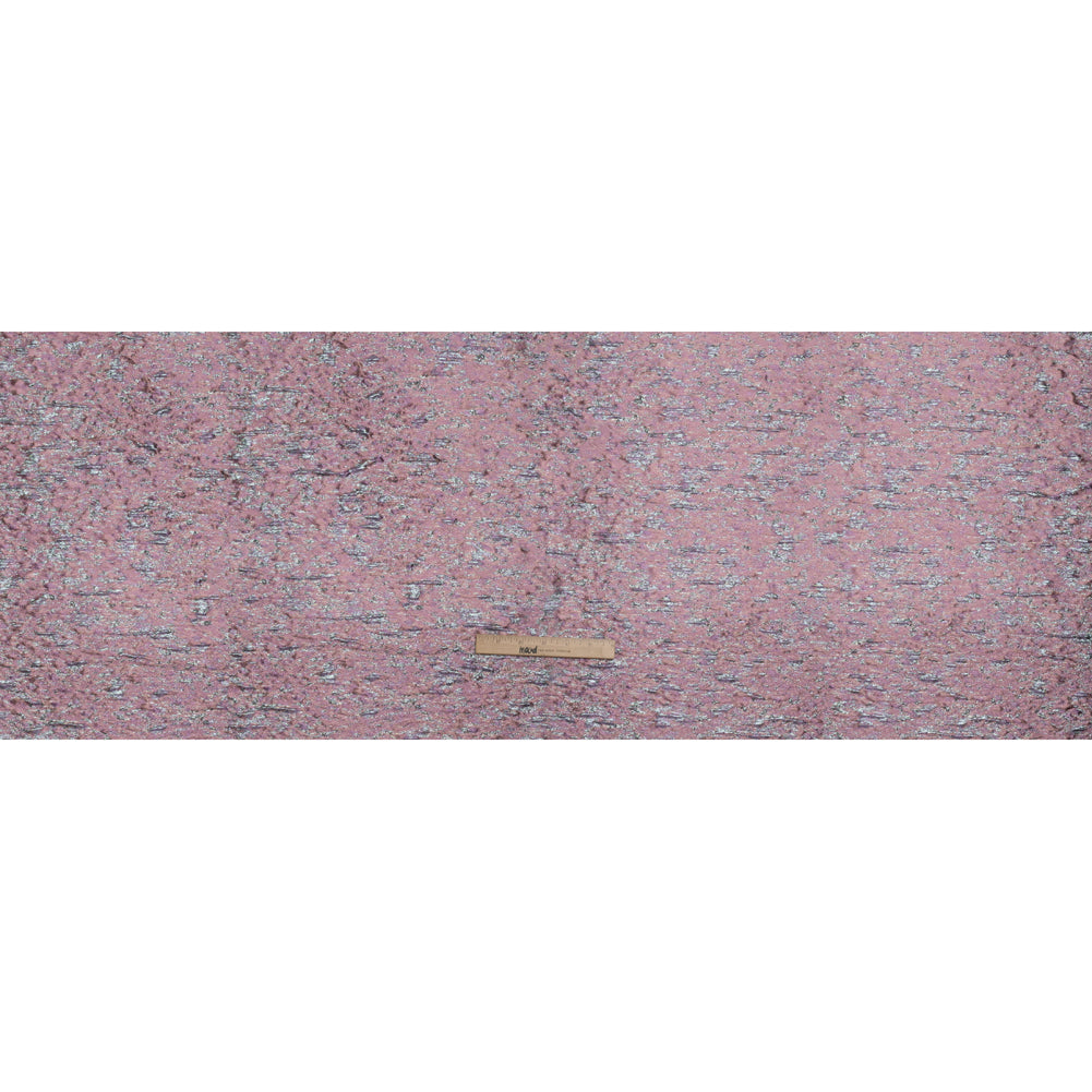 Metallic Brocade - Peach, Pale Pink and Sky Blue Mottled Abstract Metallic Brocade - Peach, Pale Pink and Sky Blue Mottled Abstract