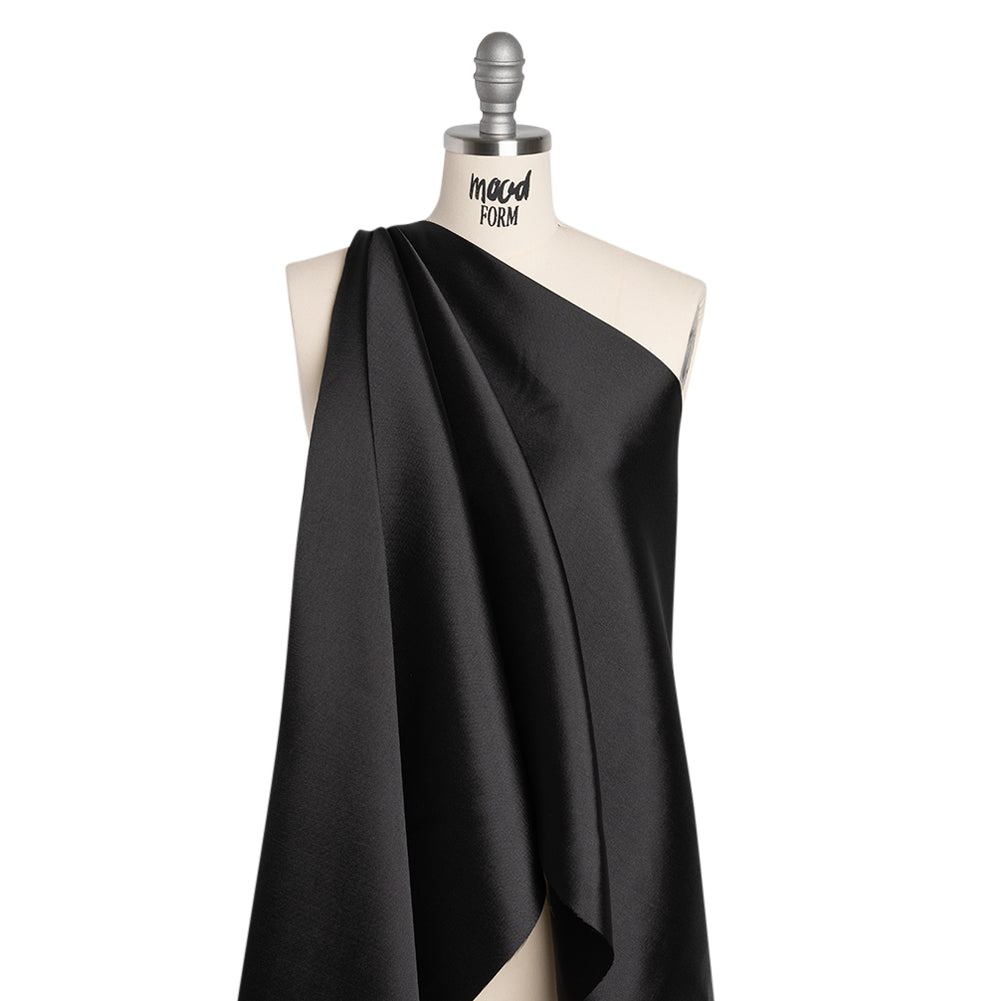 Polyester Mikado - Black - Frances Collection Polyester Mikado - Black - Frances Collection