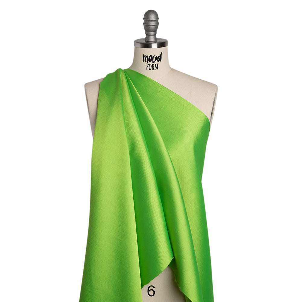 Polyester Mikado - Neon Green - Frances Collection Polyester Mikado - Neon Green - Frances Collection