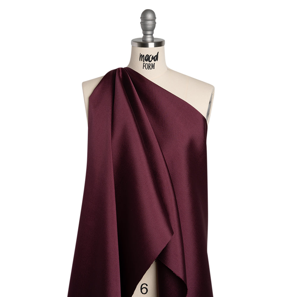 Polyester Mikado - Plum Purple - Frances Collection Polyester Mikado - Plum Purple - Frances Collection