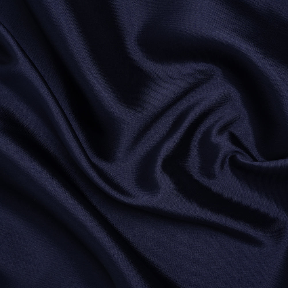 Polyester Mikado - Navy Blue - Frances Collection Polyester Mikado - Navy Blue - Frances Collection