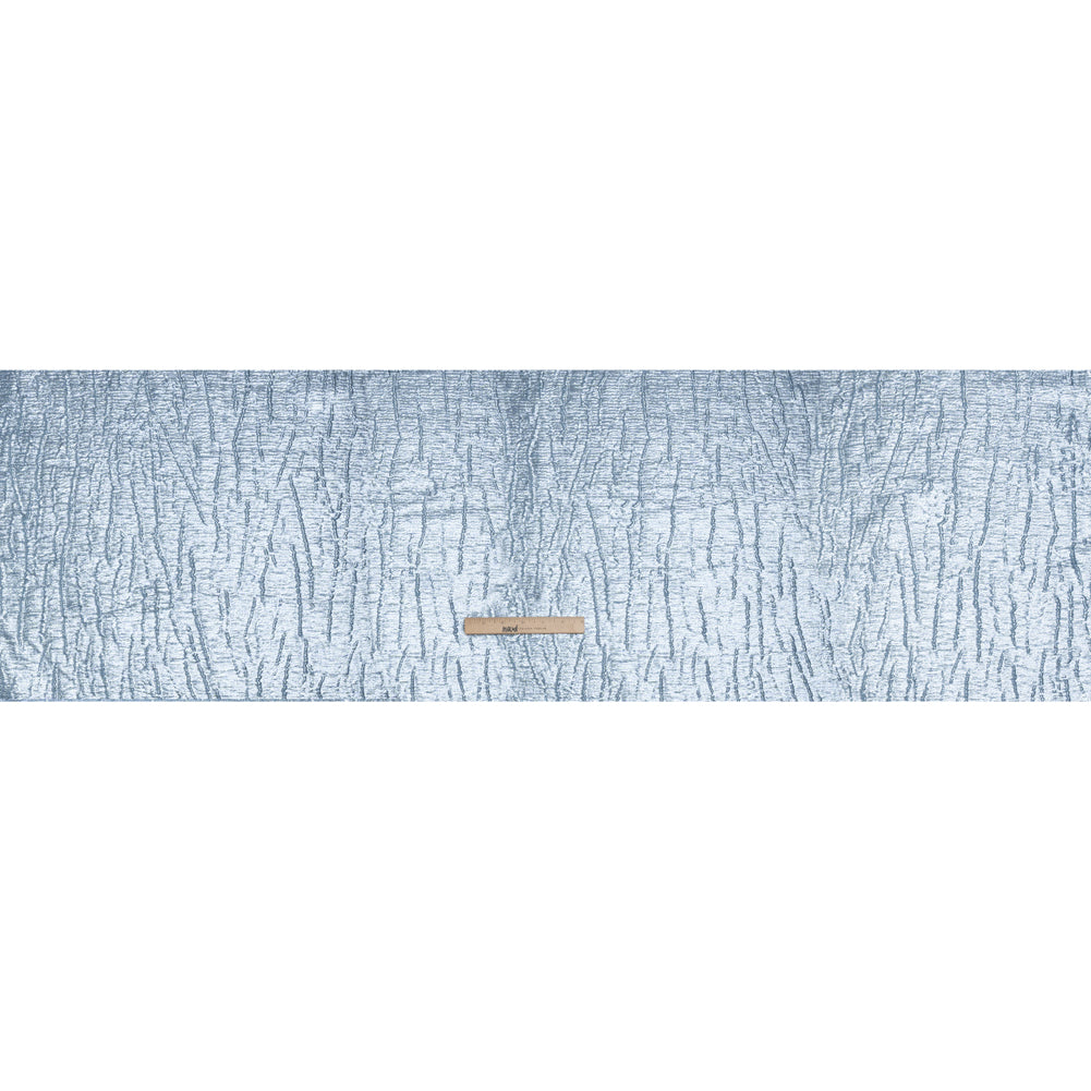 Metallic Brocade - Sky Blue Subtle Wrinkles - Kylie Collection - Full Metallic Brocade - Sky Blue Subtle Wrinkles - Kylie Collection - Full