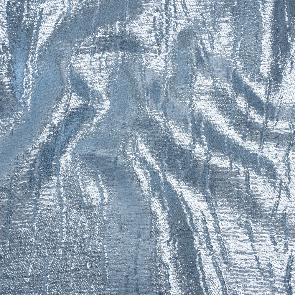 Metallic Brocade - Sky Blue Subtle Wrinkles - Kylie Collection Metallic Brocade - Sky Blue Subtle Wrinkles - Kylie Collection