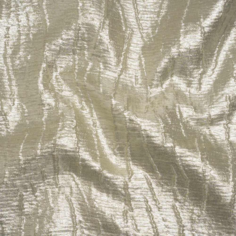 Metallic Brocade - Silver Subtle Wrinkles - Kylie Collection Metallic Brocade - Silver Subtle Wrinkles - Kylie Collection