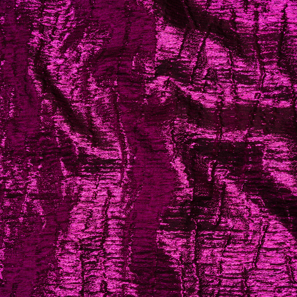 Metallic Brocade - Fuchsia Subtle Wrinkles - Kylie Collection Metallic Brocade - Fuchsia Subtle Wrinkles - Kylie Collection