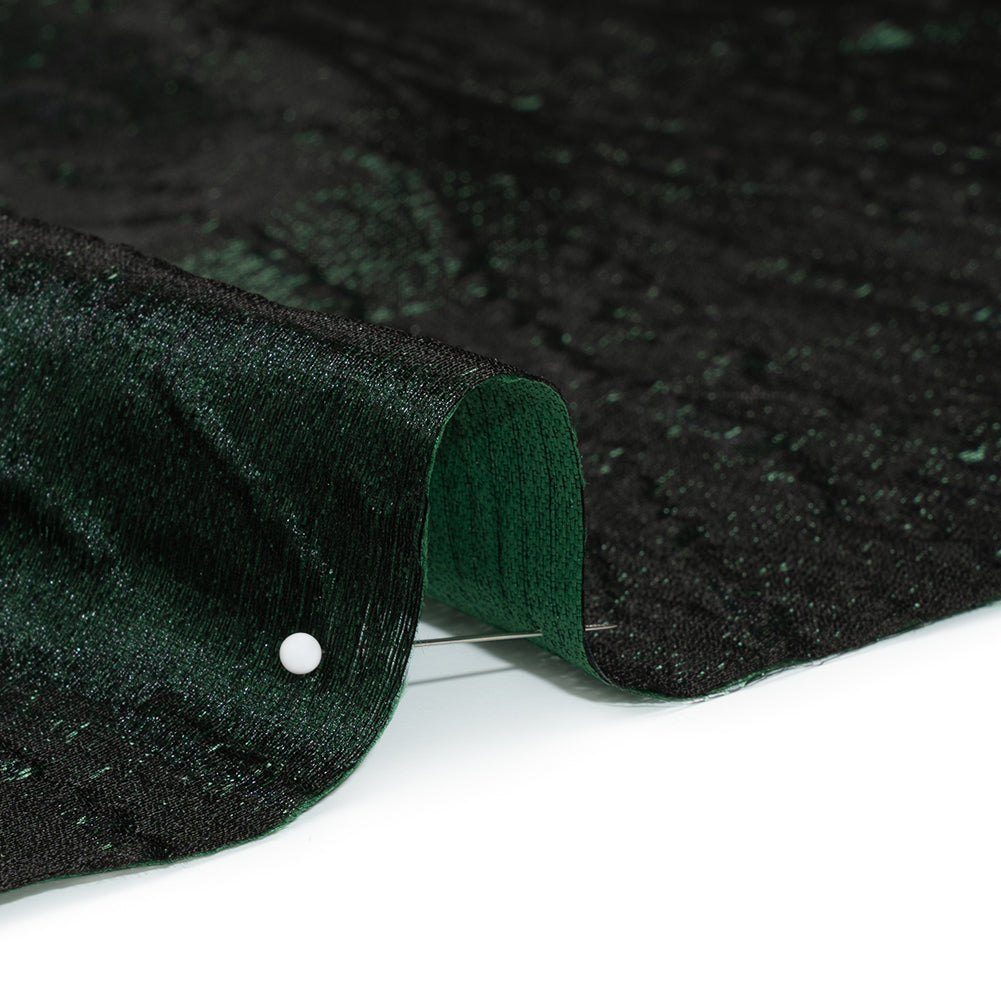 Metallic Brocade - Forest Green Subtle Wrinkles - Kylie Collection Metallic Brocade - Forest Green Subtle Wrinkles - Kylie Collection