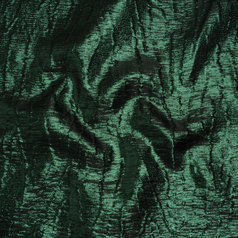 Metallic Brocade - Forest Green Subtle Wrinkles - Kylie Collection Metallic Brocade - Forest Green Subtle Wrinkles - Kylie Collection
