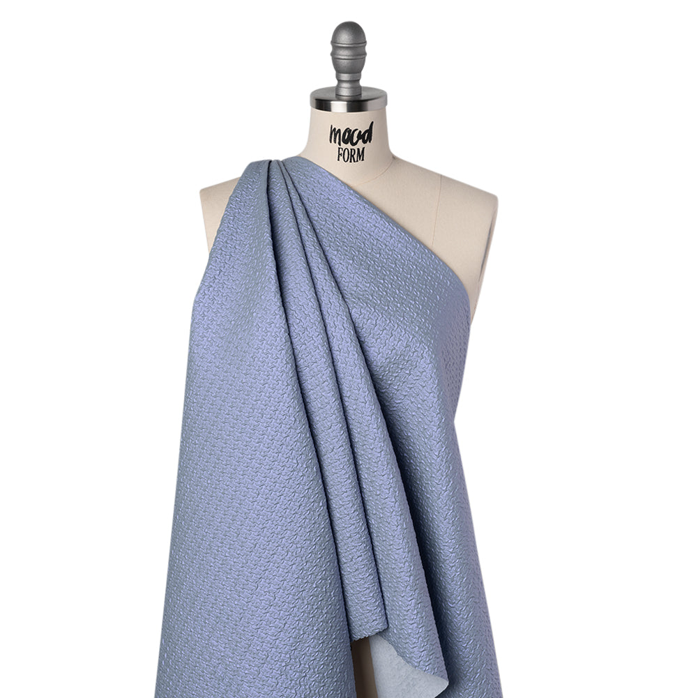 Puckered Novelty Jacketing - Sky Blue Abstract - Edana Collection Folded Puckered Novelty Jacketing - Sky Blue Abstract - Edana Collection Folded