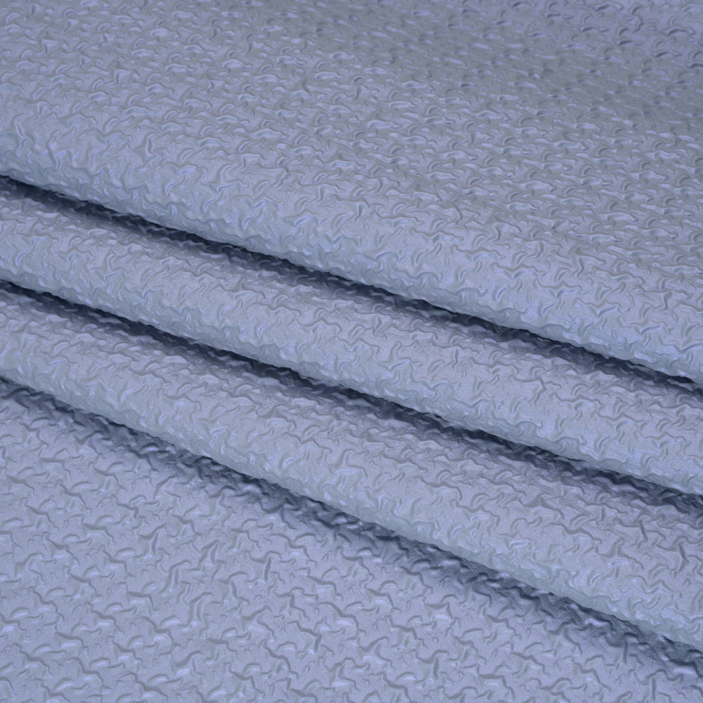Puckered Novelty Jacketing - Sky Blue Abstract - Edana Collection Detail Puckered Novelty Jacketing - Sky Blue Abstract - Edana Collection Detail
