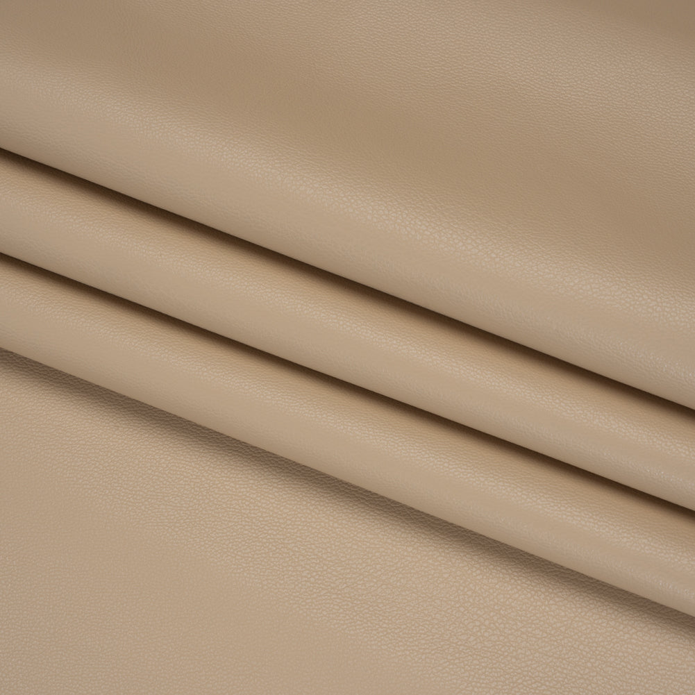 Stretch Faux Leather with Suede-Like Brushed Backing - Beige - Jodi Collection Stretch Faux Leather with Suede-Like Brushed Backing - Beige - Jodi Collection