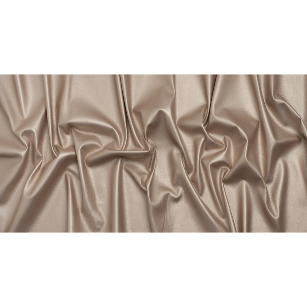 Stretch Faux Leather with Suede-Like Brushed Backing - Metallic Pale Rose Gold - Jodi Collection - Full - Image 5 of 6 Stretch Faux Leather with Suede-Like Brushed Backing - Metallic Pale Rose Gold - Jodi Collection - Full - Image 5 of 6