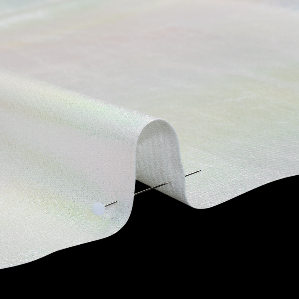 Crinkled Metallic Faux Leather - Pale Yellow and Blue Ombre - Adriana Collection - Full - Image 4 of 6 Crinkled Metallic Faux Leather - Pale Yellow and Blue Ombre - Adriana Collection - Full - Image 4 of 6