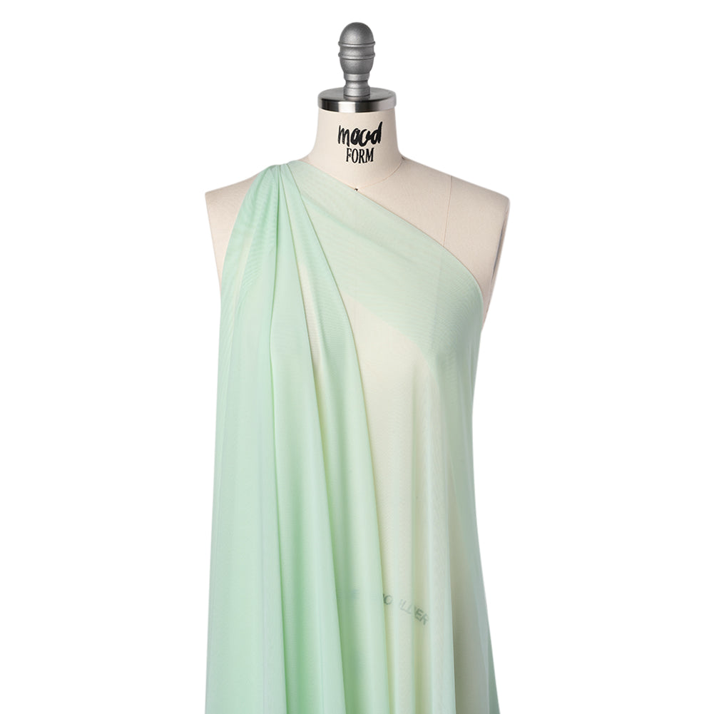 Nylon Stretch Mesh - Mint - Bernetta Collection Folded Nylon Stretch Mesh - Mint - Bernetta Collection Folded