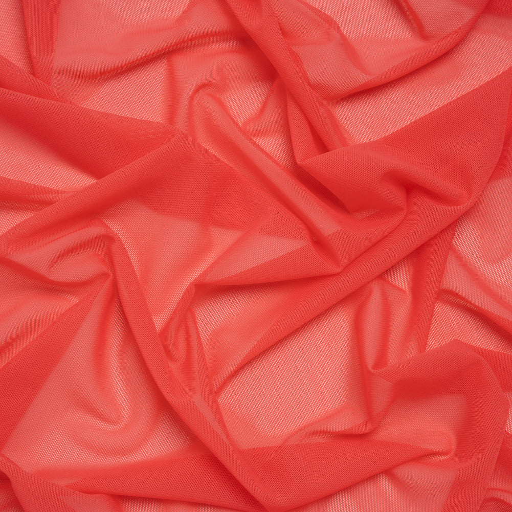Nylon Stretch Mesh - Coral - Bernetta Collection Nylon Stretch Mesh - Coral - Bernetta Collection
