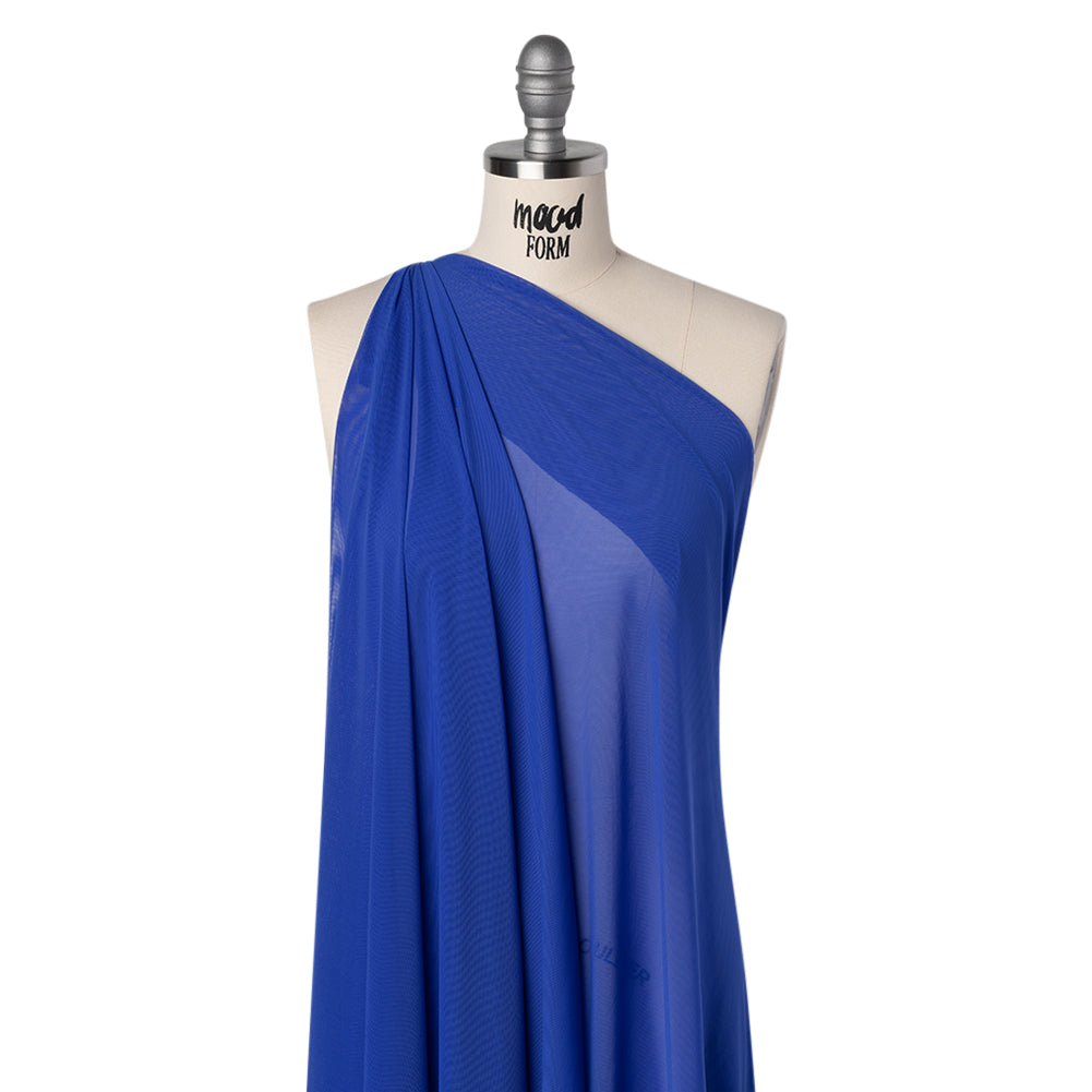 Nylon Stretch Mesh - Cobalt - Bernetta Collection Folded Nylon Stretch Mesh - Cobalt - Bernetta Collection Folded