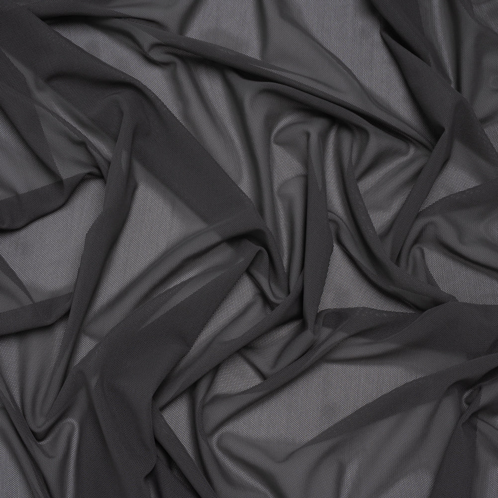 Nylon Stretch Mesh - Charcoal - Bernetta Collection Drape Nylon Stretch Mesh - Charcoal - Bernetta Collection Drape