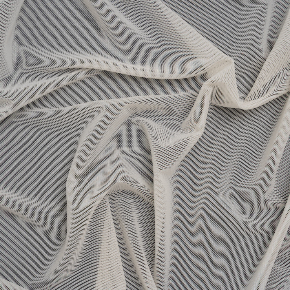 Nylon Stretch Mesh - Ivory - Bernetta Collection - Drape Nylon Stretch Mesh - Ivory - Bernetta Collection - Drape