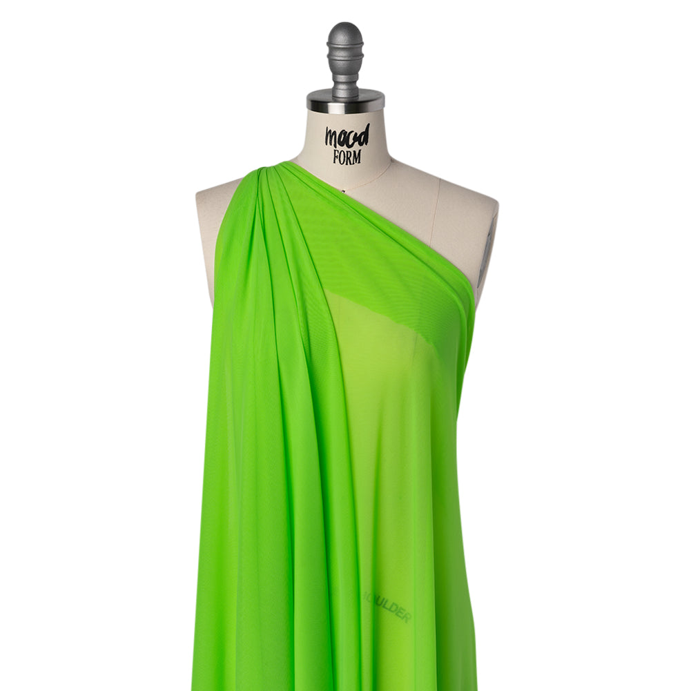 Nylon Stretch Mesh - Hi Vis Green - Bernetta Collection - Folded Nylon Stretch Mesh - Hi Vis Green - Bernetta Collection - Folded