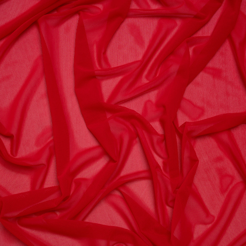 Nylon Stretch Mesh - Red - Bernetta Collection Drape Nylon Stretch Mesh - Red - Bernetta Collection Drape