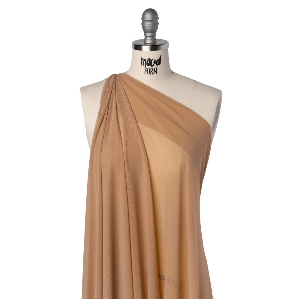 Nylon Stretch Mesh - Beige - Bernetta Collection - Folded Nylon Stretch Mesh - Beige - Bernetta Collection - Folded