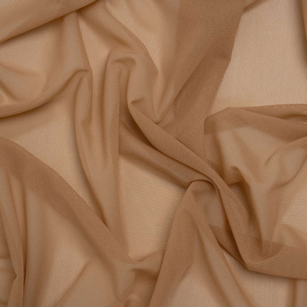 Nylon Stretch Mesh - Beige - Bernetta Collection - Drape Nylon Stretch Mesh - Beige - Bernetta Collection - Drape