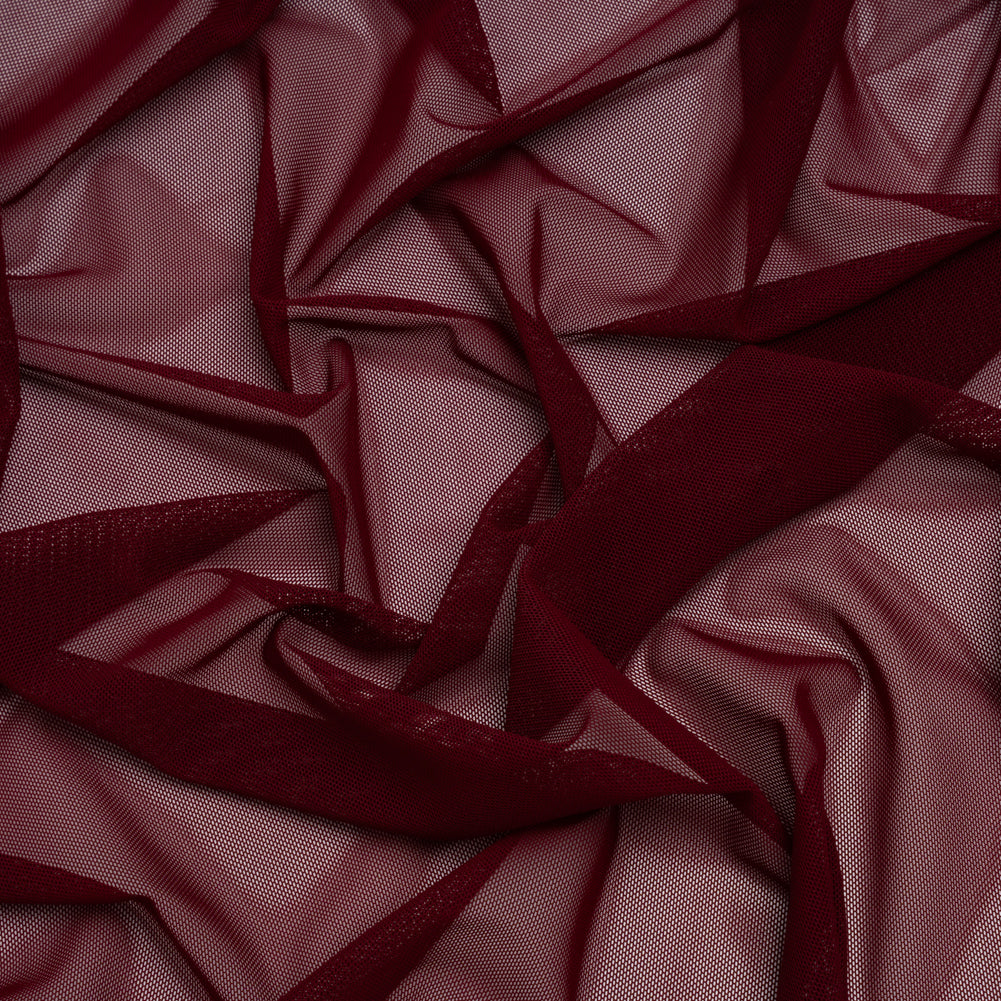 Nylon Stretch Mesh - Burgundy - Bernetta Collection Nylon Stretch Mesh - Burgundy - Bernetta Collection