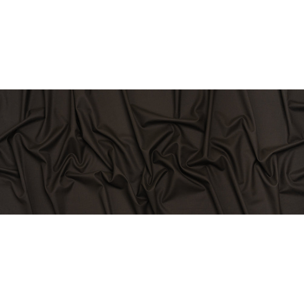 Super 150s Wool Twill Suiting Made in Italy - Coffee Brown - Deadstock Super 150s Wool Twill Suiting Made in Italy - Coffee Brown - Deadstock