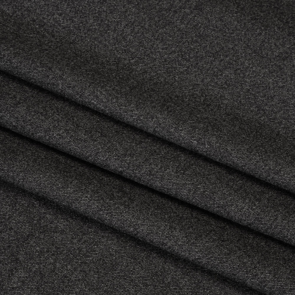 Super 130s Wool Suiting Made in Italy - Heathered Charcoal - Deadstock Super 130s Wool Suiting Made in Italy - Heathered Charcoal - Deadstock