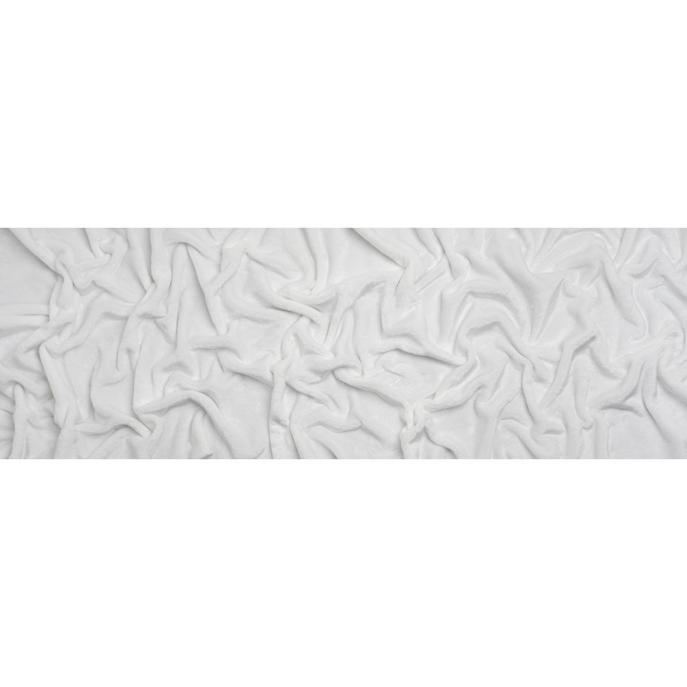 Double Faced Minky Fleece - White - Avery Collection - Full Double Faced Minky Fleece - White - Avery Collection - Full