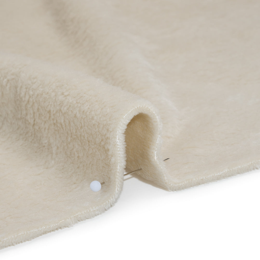 Double Faced Minky Fleece - Eggshell - Avery Collection - Detail Double Faced Minky Fleece - Eggshell - Avery Collection - Detail