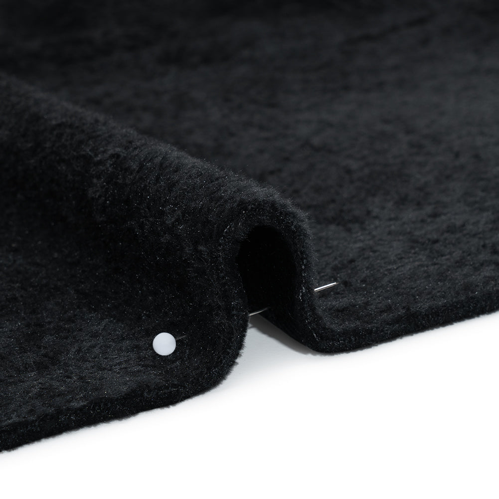 Double Faced Minky Fleece - Black - Avery Collection Double Faced Minky Fleece - Black - Avery Collection