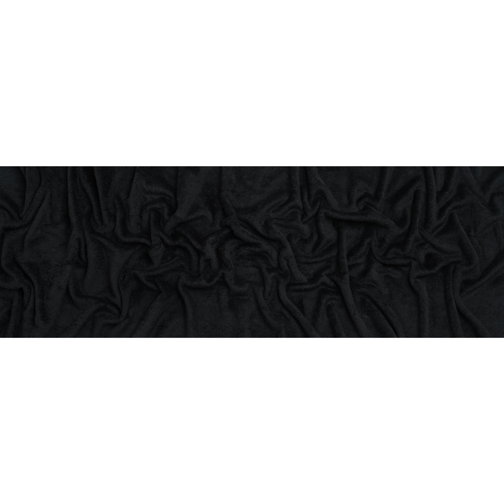 Double Faced Minky Fleece - Black - Avery Collection Double Faced Minky Fleece - Black - Avery Collection