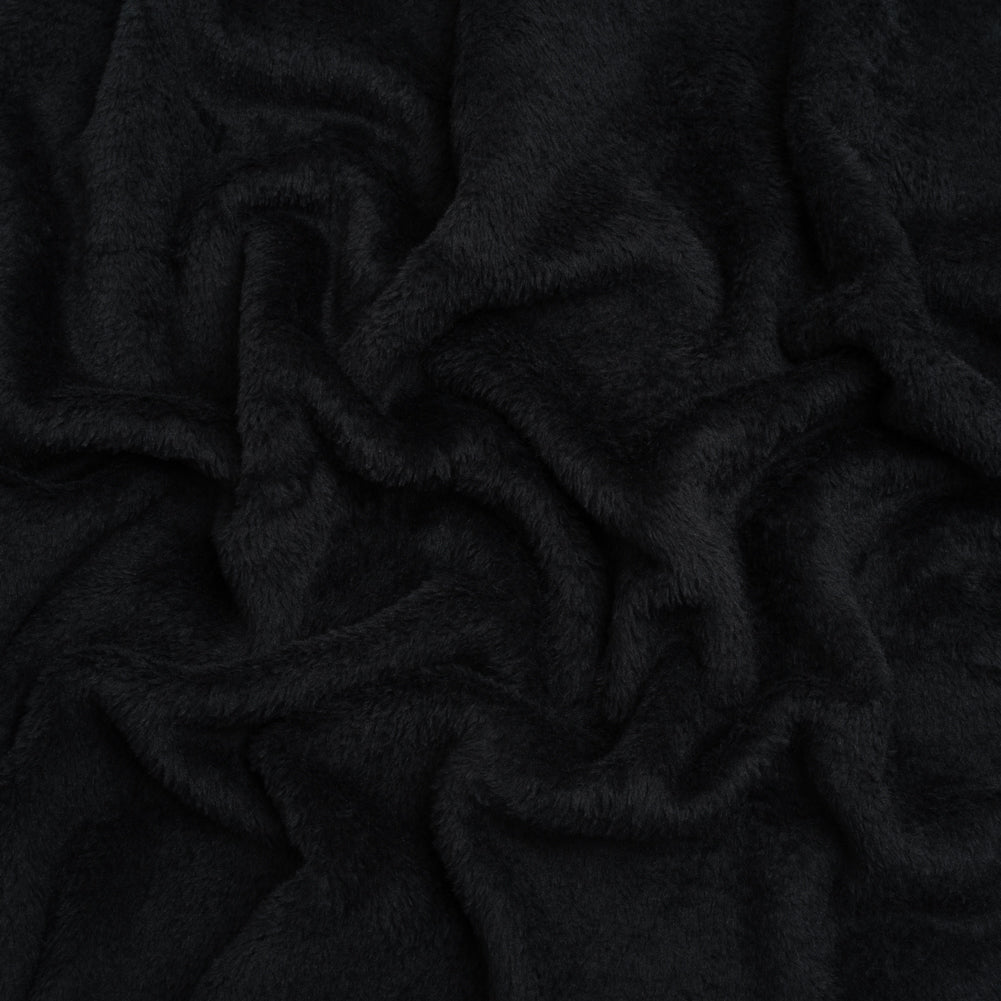 Double Faced Minky Fleece - Black - Avery Collection Double Faced Minky Fleece - Black - Avery Collection