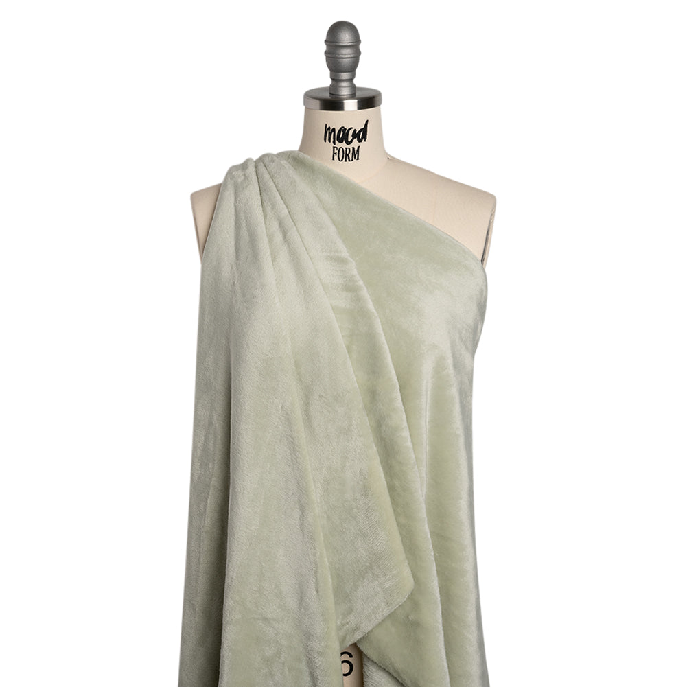 Double Faced Minky Fleece - Pale Sage - Avery Collection Double Faced Minky Fleece - Pale Sage - Avery Collection