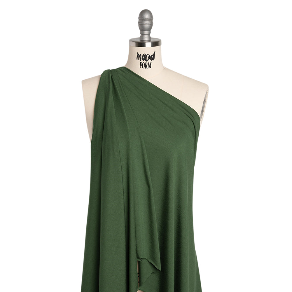 Stretch Bamboo Jersey - Green - Willow Collection Stretch Bamboo Jersey - Green - Willow Collection