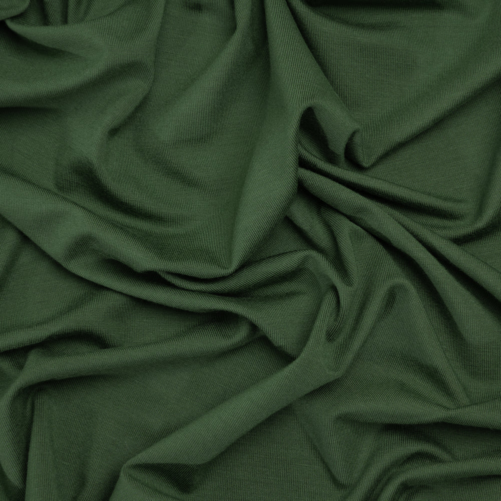 Stretch Bamboo Jersey - Green - Willow Collection Stretch Bamboo Jersey - Green - Willow Collection