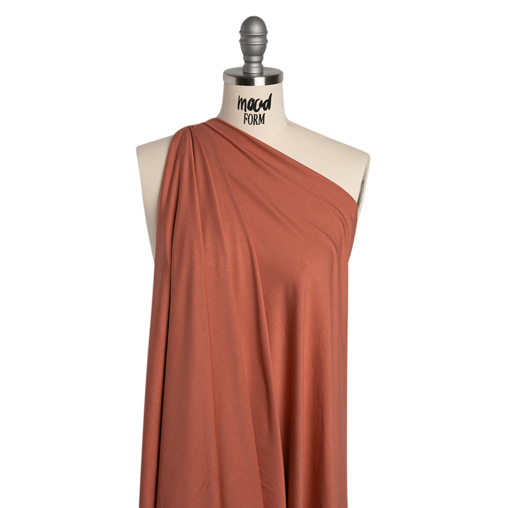 Stretch Bamboo Jersey - Sienna Rose - Willow Collection Stretch Bamboo Jersey - Sienna Rose - Willow Collection