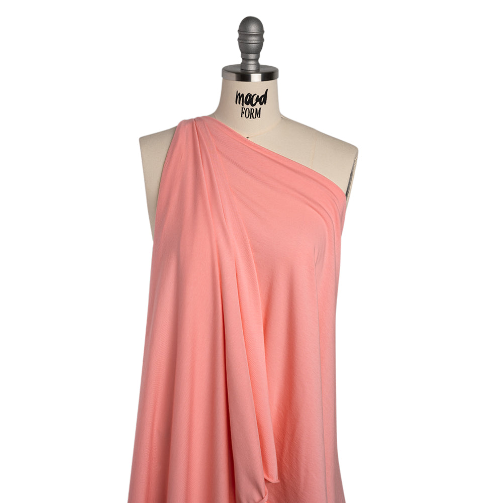 Stretch Cotton and Modal Jersey - Blush Pink - Deadstock Stretch Cotton and Modal Jersey - Blush Pink - Deadstock