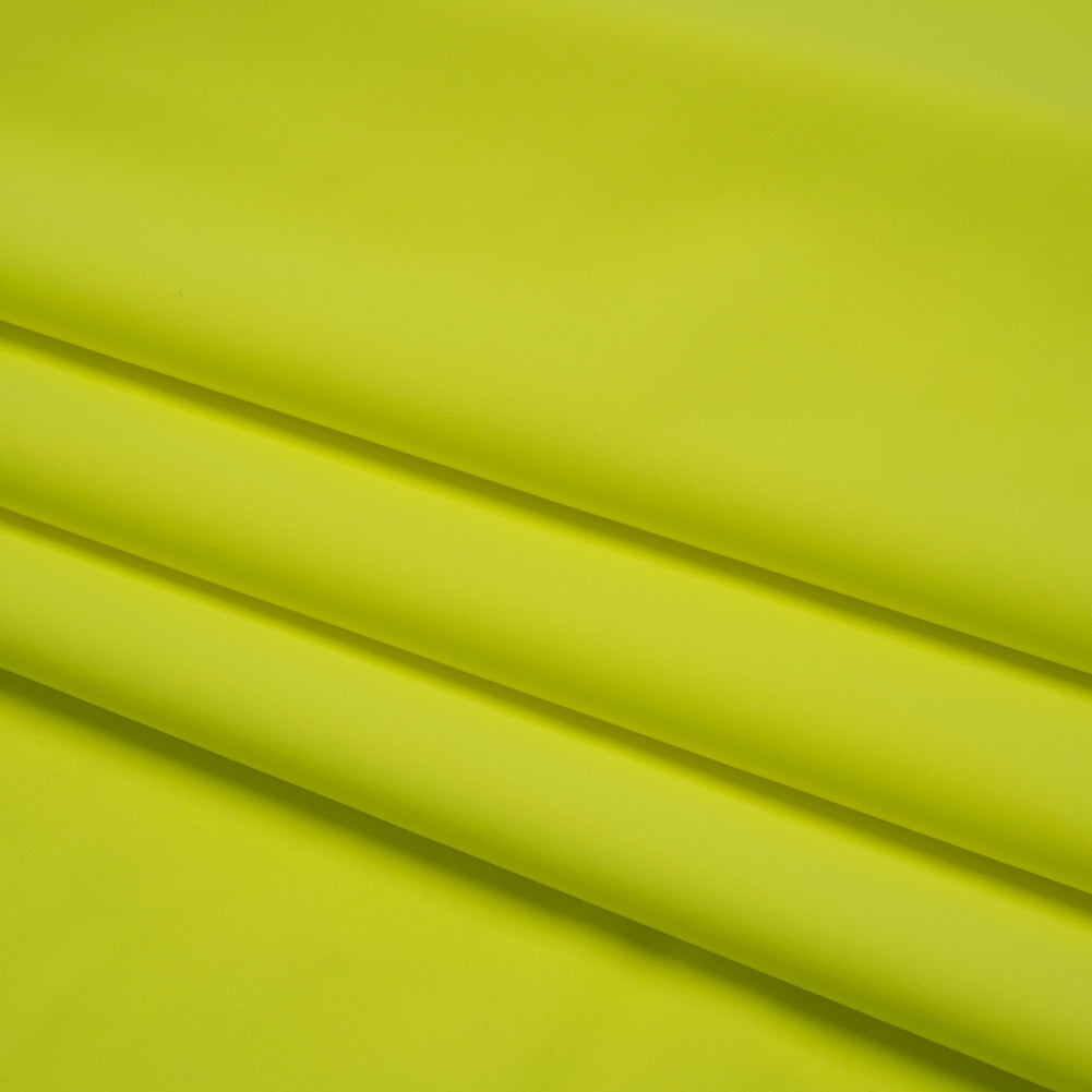 Stretch Nylon Swimwear Tricot - Neon Yellow - Designer Deadstock - Folded Stretch Nylon Swimwear Tricot - Neon Yellow - Designer Deadstock - Folded