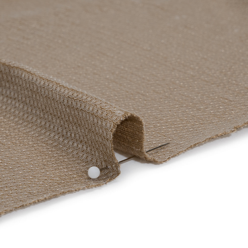 Rayon Jersey with Clear Baby Sequins - Tan - Detail Rayon Jersey with Clear Baby Sequins - Tan - Detail