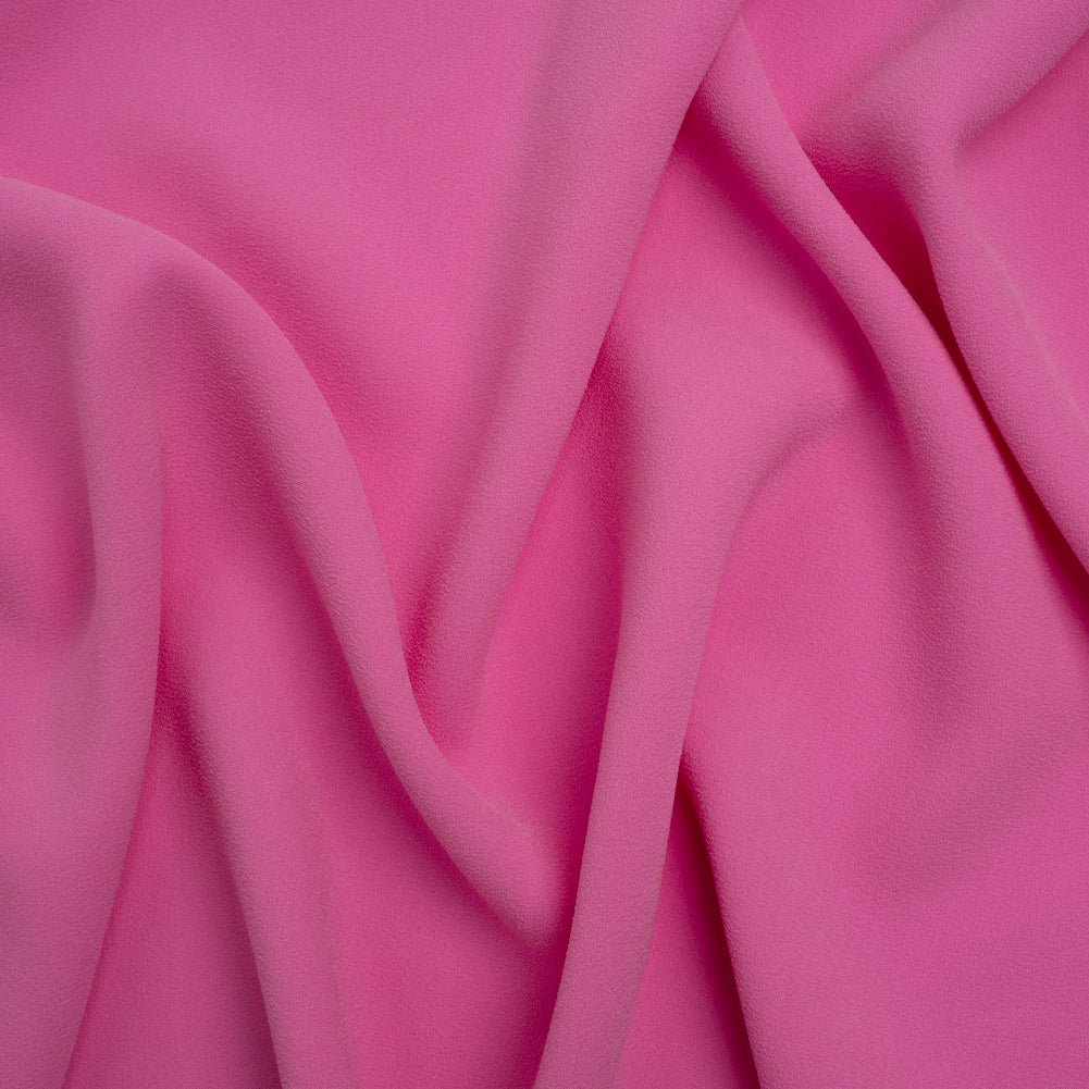 Stretch Polyester Crepe by Alex Perry - Bubblegum Pink - Designer Deadstock Stretch Polyester Crepe by Alex Perry - Bubblegum Pink - Designer Deadstock