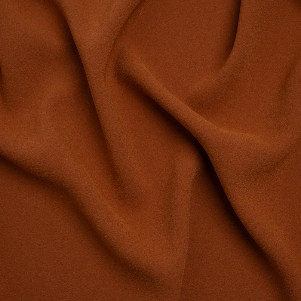 Stretch Polyester Crepe by Alex Perry - Bronze - Designer Deadstock Stretch Polyester Crepe by Alex Perry - Bronze - Designer Deadstock