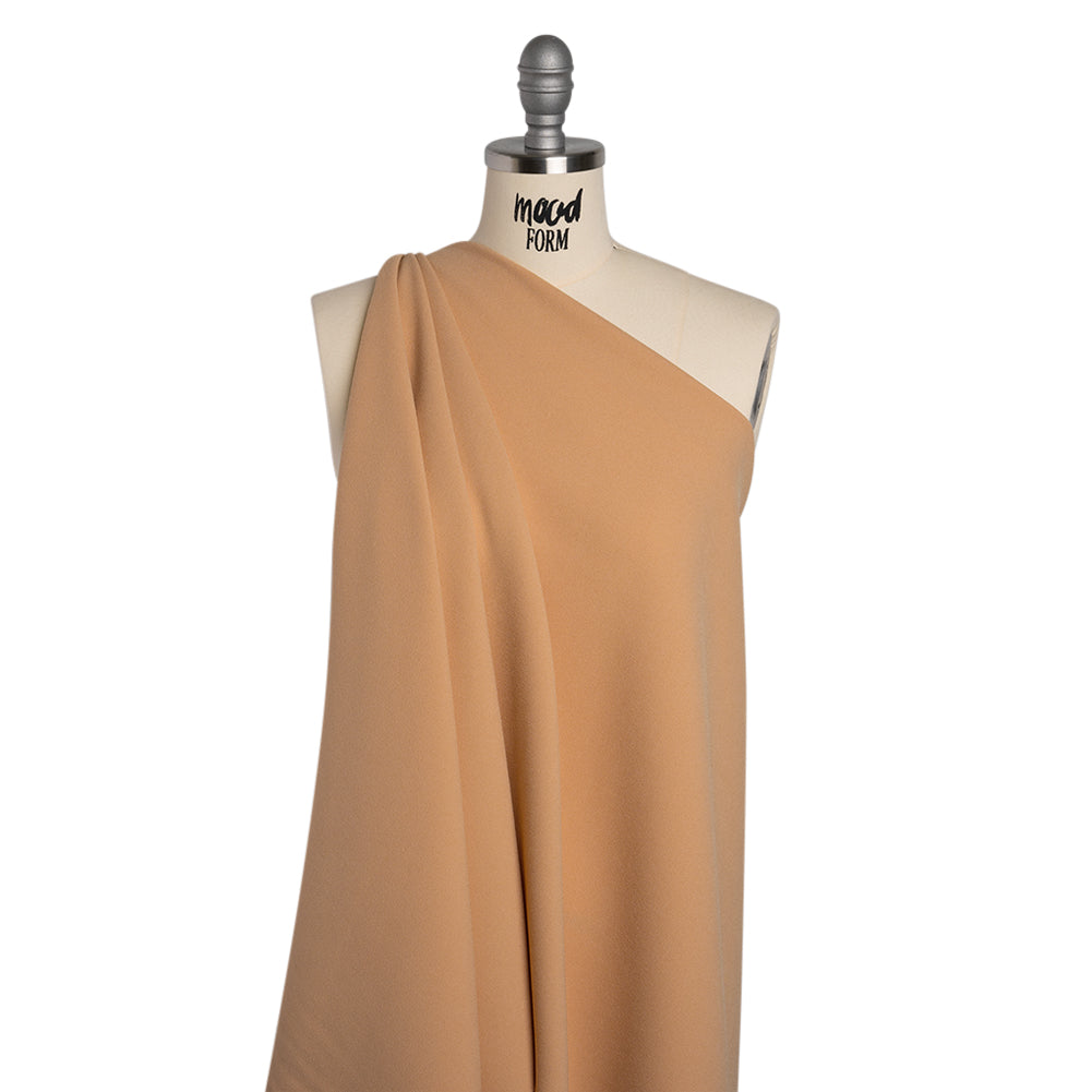 Stretch Polyester Crepe by Alex Perry - Beige - Designer Deadstock Stretch Polyester Crepe by Alex Perry - Beige - Designer Deadstock
