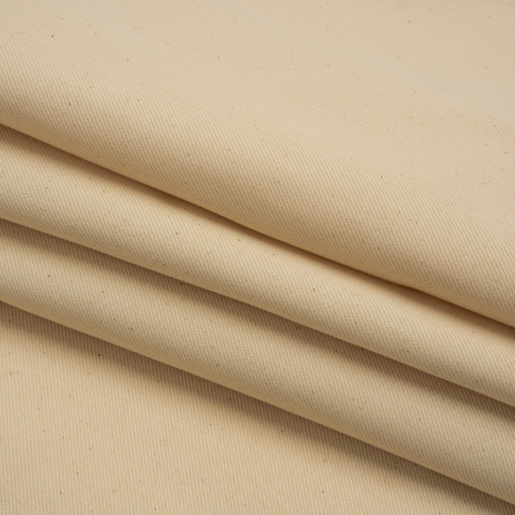 Organic Cotton Denim Twill by Rag & Bone - Natural Ecru - Designer Deadstock Made in Italy Organic Cotton Denim Twill by Rag & Bone - Natural Ecru - Designer Deadstock Made in Italy