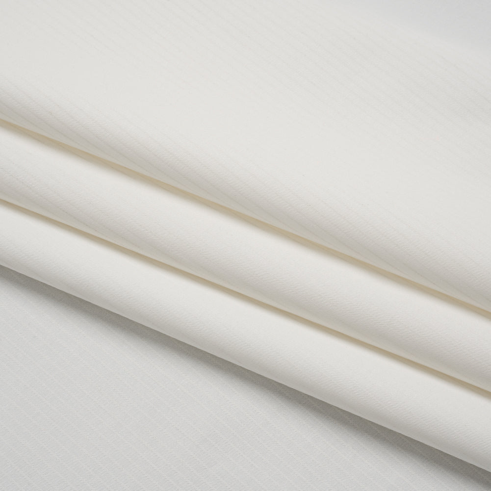 Cotton Twill - White on White Stripes - Deadstock Cotton Twill - White on White Stripes - Deadstock