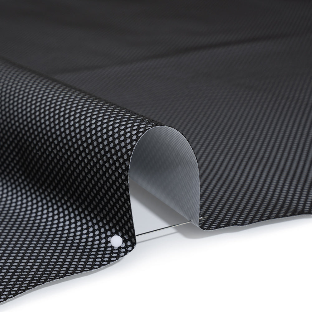 Bonded Mesh and Reflective Fabric - Silver Gray and Black Detail Bonded Mesh and Reflective Fabric - Silver Gray and Black Detail