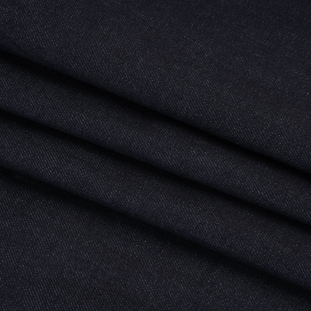 Lightweight Rigid Cotton Denim Twill - Indigo - Deadstock Lightweight Rigid Cotton Denim Twill - Indigo - Deadstock