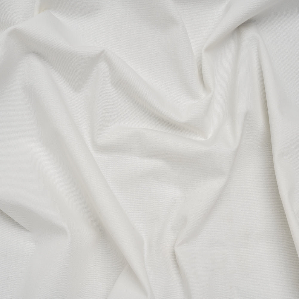 Cotton Blend Stretch Denim - White - Deadstock Cotton Blend Stretch Denim - White - Deadstock