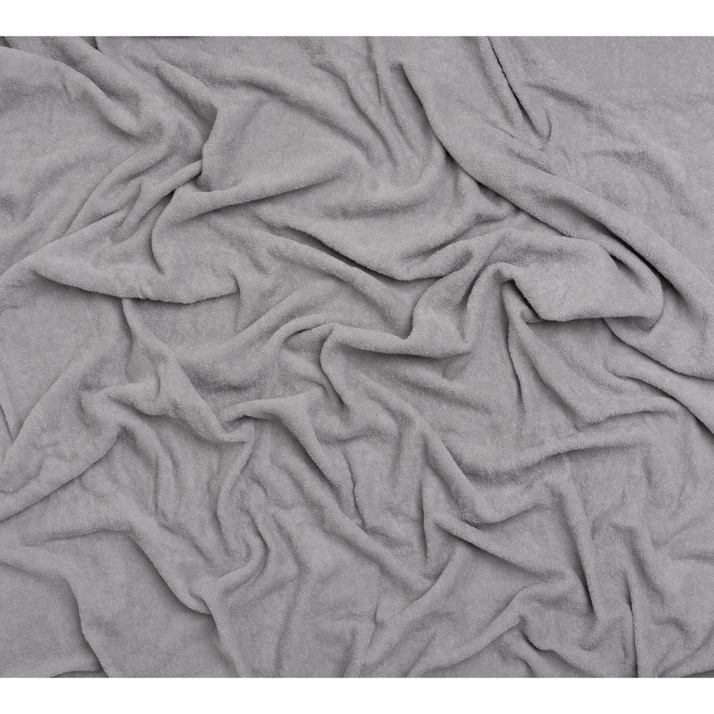 Cotton Towel Terry Cloth - Light Gray Full Cotton Towel Terry Cloth - Light Gray Full